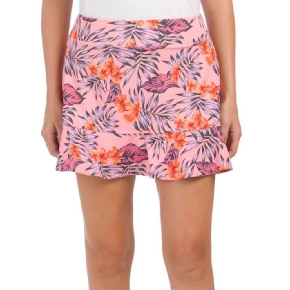Tommy Bahama Tropical Pink Golf Mini Skirt
